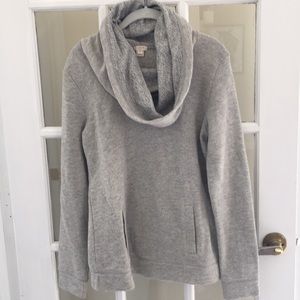 J crew funnel neck sweatshirt